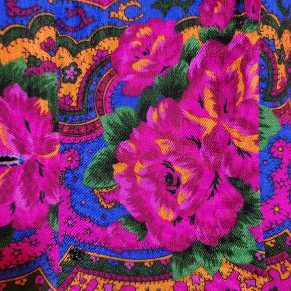 Top and bottom vibrant vintage shirt and skirt - Picture 4 of 6